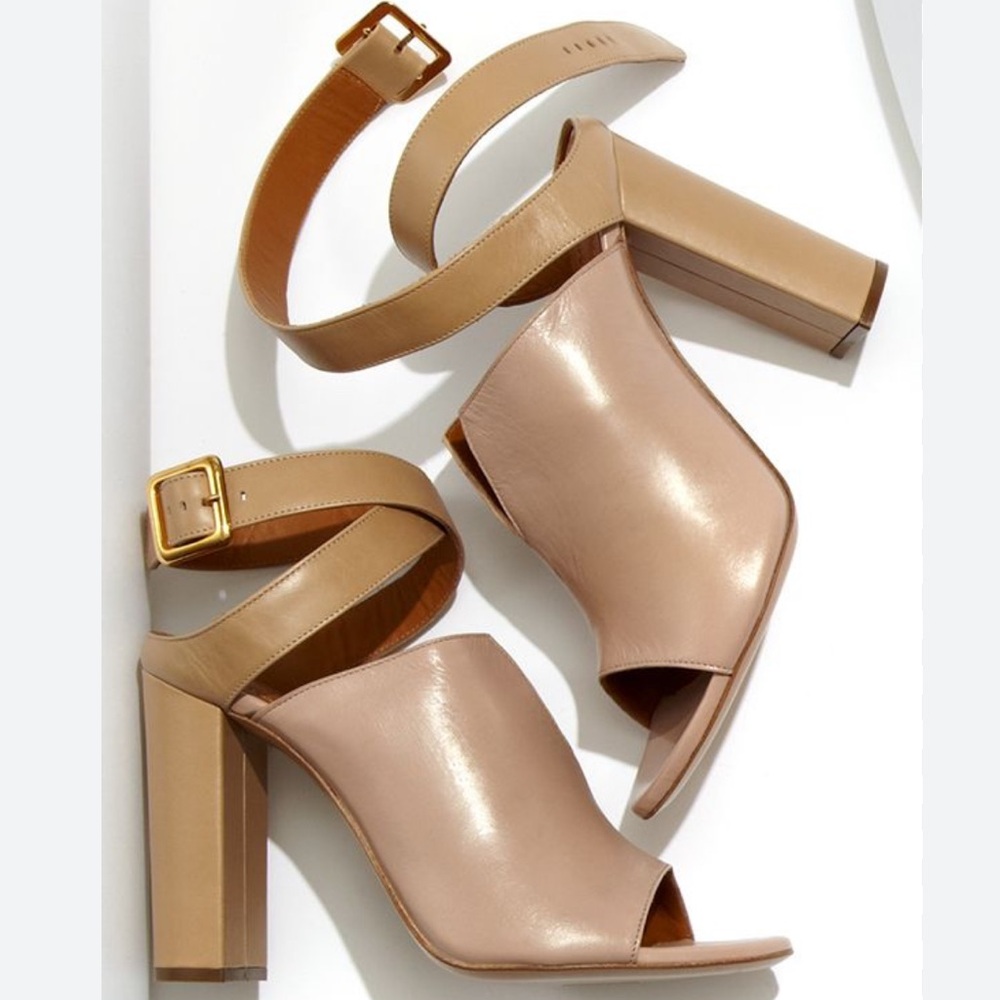Chloé Beige The Perfect Open Toe Heeled Sandals Size 39